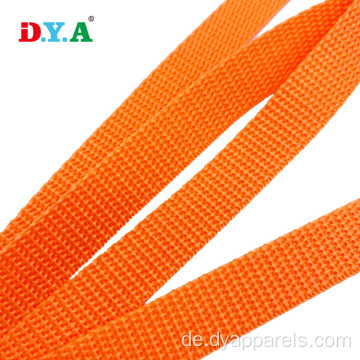 PP -Gurtband farbenfrohe orange 20 mm Polypropylengürtel